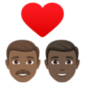 Couple With Heart Man Man Emoji Joypixels