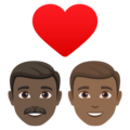 Couple With Heart Man Man Emoji Joypixels