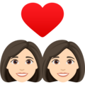 Couple With Heart Woman Woman Emoji Joypixels