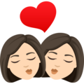 Kiss Woman Woman Emoji Joypixels