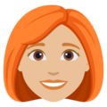 Woman Red Hair Emoji Joypixels