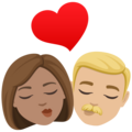Kiss Woman Man Emoji Joypixels