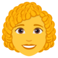 Woman Curly Hair Emoji Joypixels