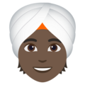 Person Wearing Turban Emoji Joypixels