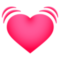 Beating Heart Emoji Joypixels