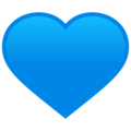 Blue Heart Emoji Joypixels