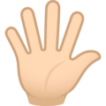 Hand With Fingers Splayed Emoji Joypixels
