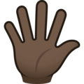 Hand With Fingers Splayed Emoji Joypixels