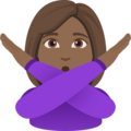 Woman Gesturing No Emoji Joypixels