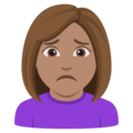 Woman Frowning Emoji Joypixels