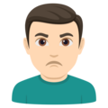 Man Pouting Emoji Joypixels