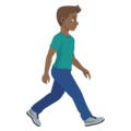 Man Walking Facing Right Emoji Joypixels