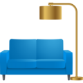 Couch And Lamp Emoji Joypixels