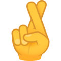 Crossed Fingers Emoji Joypixels