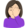 Woman Facepalming Emoji Joypixels