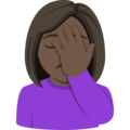 Woman Facepalming Emoji Joypixels