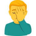 Man Facepalming Emoji Joypixels