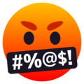 Face With Symbols On Mouth Emoji Joypixels