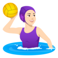 Woman Playing Water Polo Emoji Joypixels