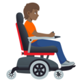 Person In Motorized Wheelchair Facing Right Emoji Joypixels