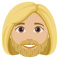Woman Beard Emoji Joypixels