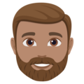 Man Beard Emoji Joypixels