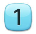 Keycap Digit One Emoji Lg