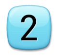 Keycap Digit Two Emoji Lg