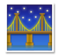 Bridge At Night Emoji Lg