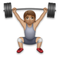 Person Lifting Weights Emoji Lg