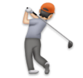 Person Golfing Emoji Lg