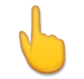 Backhand Index Pointing Up Emoji Lg