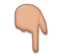Backhand Index Pointing Down Emoji Lg