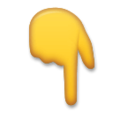 Backhand Index Pointing Down Emoji Lg