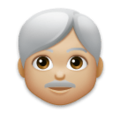 Man White Hair Emoji Lg