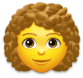 Woman Curly Hair Emoji Lg