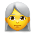 Woman White Hair Emoji Lg