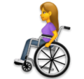 Woman In Manual Wheelchair Emoji Lg