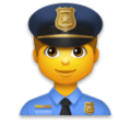 Man Police Officer Emoji Lg