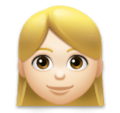 Woman Blond Hair Emoji Lg
