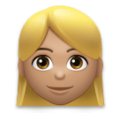 Woman Blond Hair Emoji Lg
