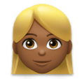 Woman Blond Hair Emoji Lg