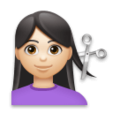 Woman Getting Haircut Emoji Lg