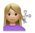 Woman Getting Haircut Emoji Lg