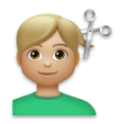 Man Getting Haircut Emoji Lg