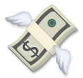 Money With Wings Emoji Lg
