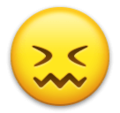 Confounded Face Emoji Lg
