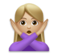 Woman Gesturing No Emoji Lg
