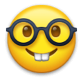 Nerd Face Emoji Lg