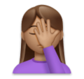 Woman Facepalming Emoji Lg